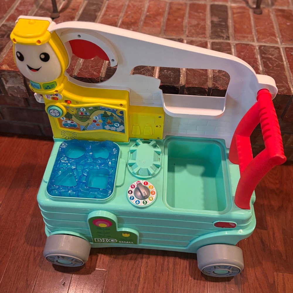 Fisher-Price Laugh‎ & Learn 3-in-1 On-the-Go Camper Teal Walker Activity Center